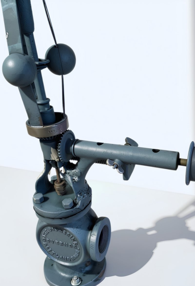 The same flyball governor after laser rust removal